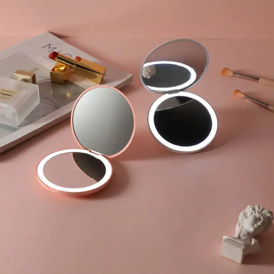 Rechargeable LED Handheld Makeup Mirror