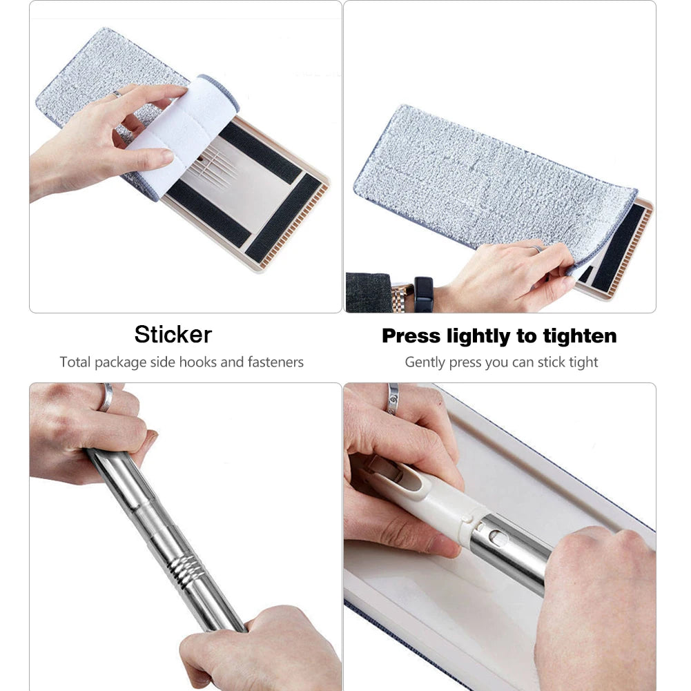 Hands-Free Flat Mop & Bucket Set