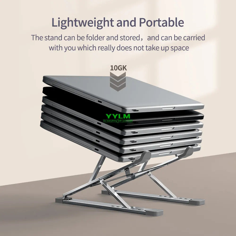 Adjustable Aluminum Laptop Riser – X Style